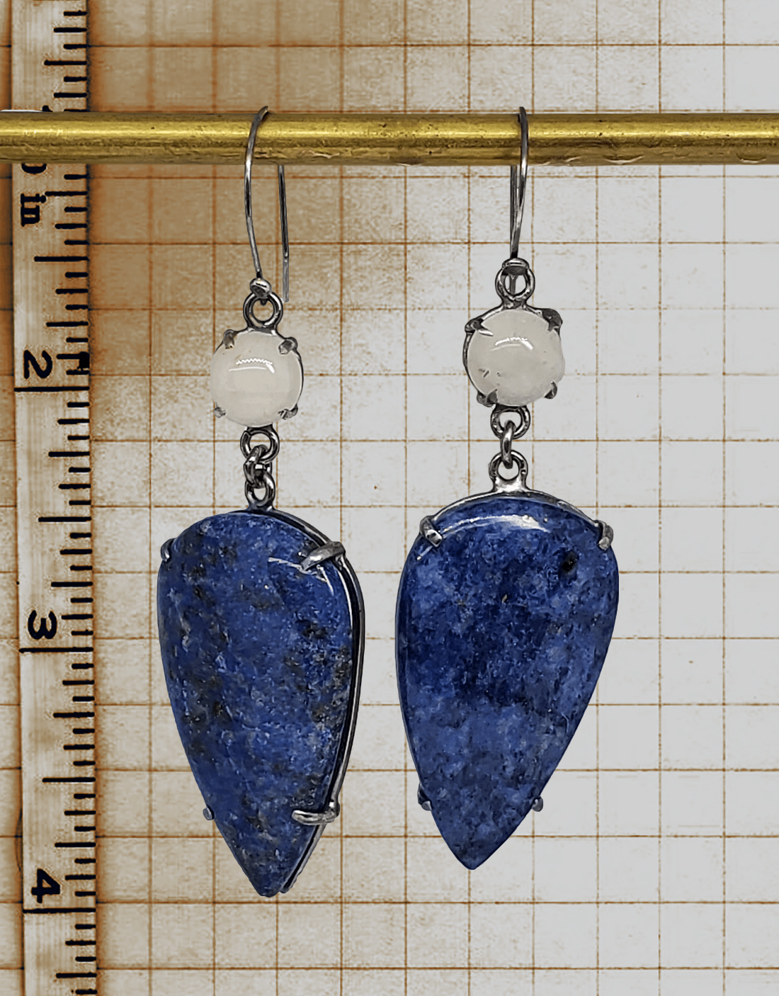 janet lasher Jewelry Earring Lapis &amp; Moonstone Earrings