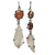 janet lasher Jewelry earring Peach Moonstone & Quartz Crystal Earring