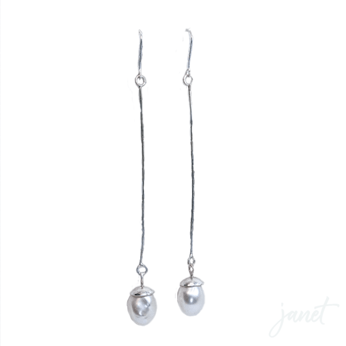 janet lasher Jewelry Earring Pearl &amp; Sterling Sophisticated Earring