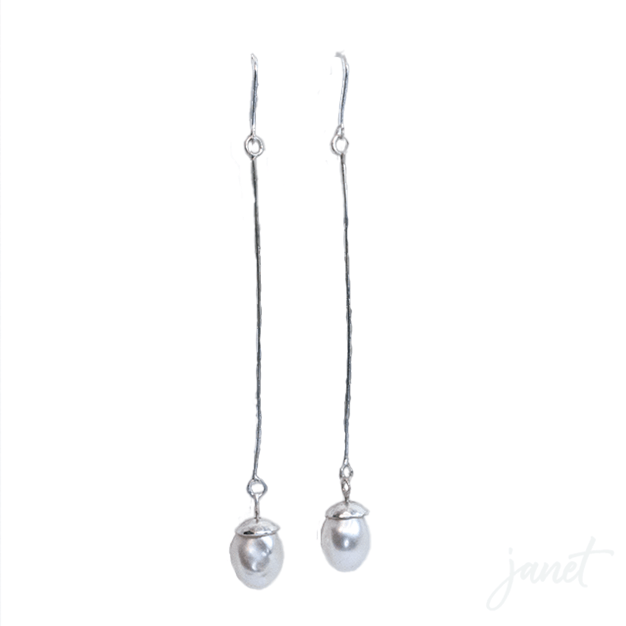 janet lasher Jewelry Earring Pearl & Sterling Sophisticated Earring