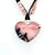 janet lasher Jewelry Pendant Pink Opal Reversable Heart Pendant